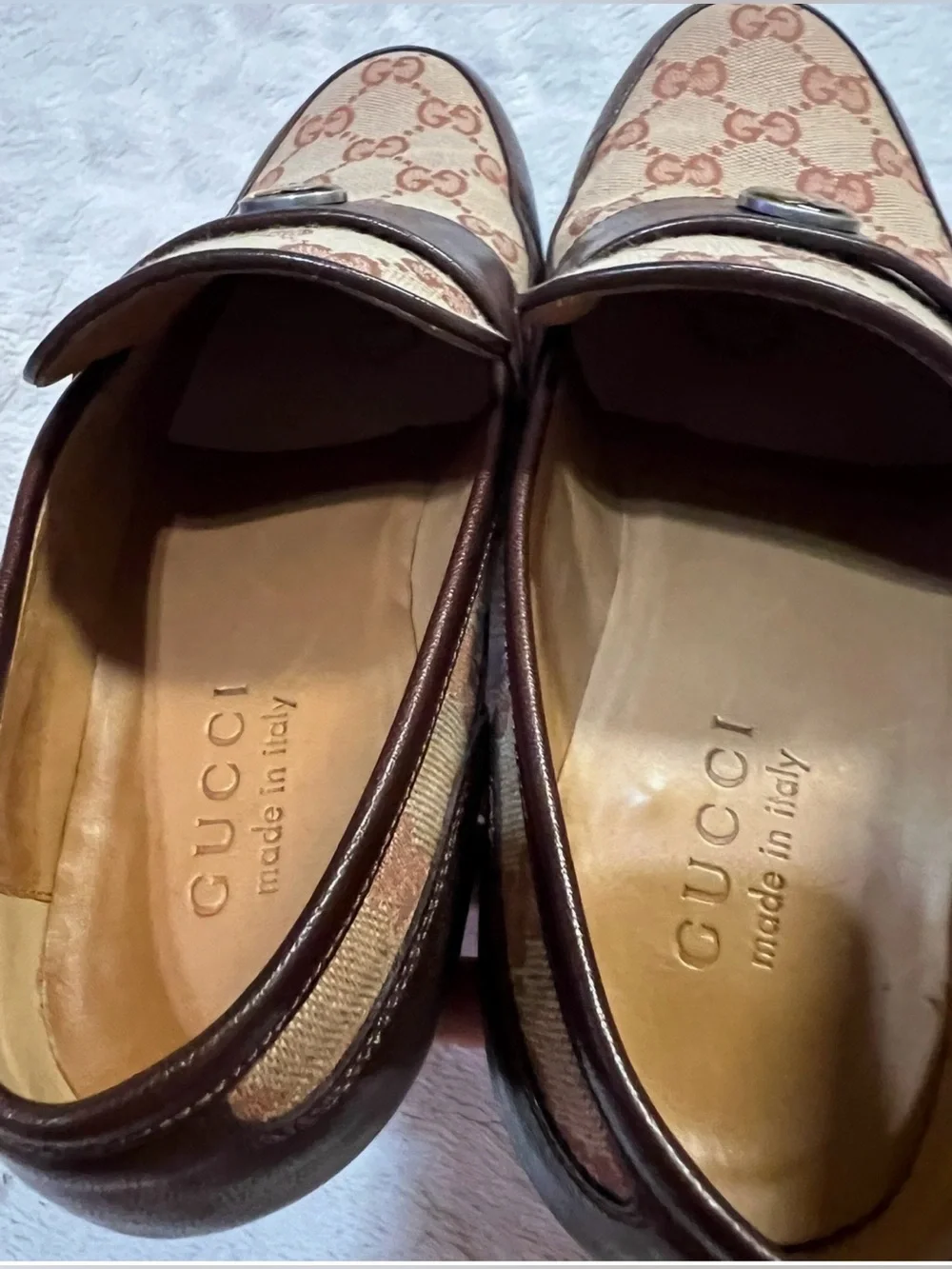 Gucci Monogram LOGO jacquard loafer, UK 5